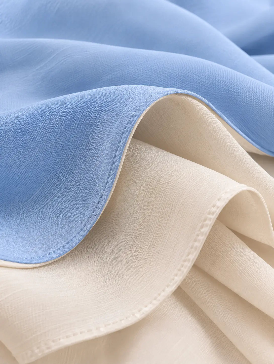 Two-toned Hijab - Powder Blue