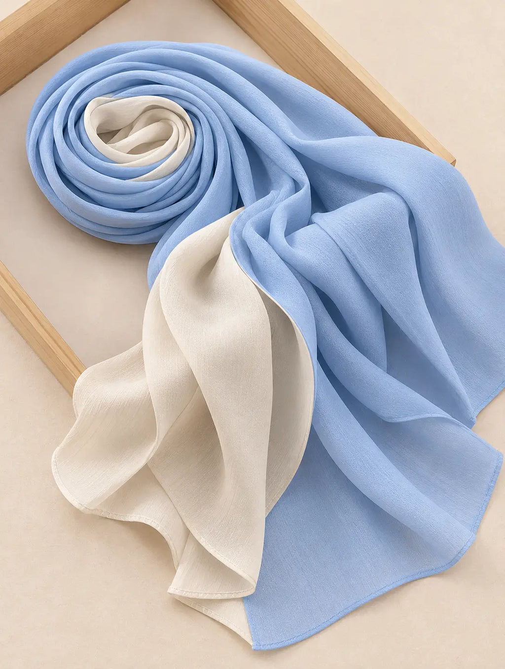 Two-toned Hijab - Powder Blue