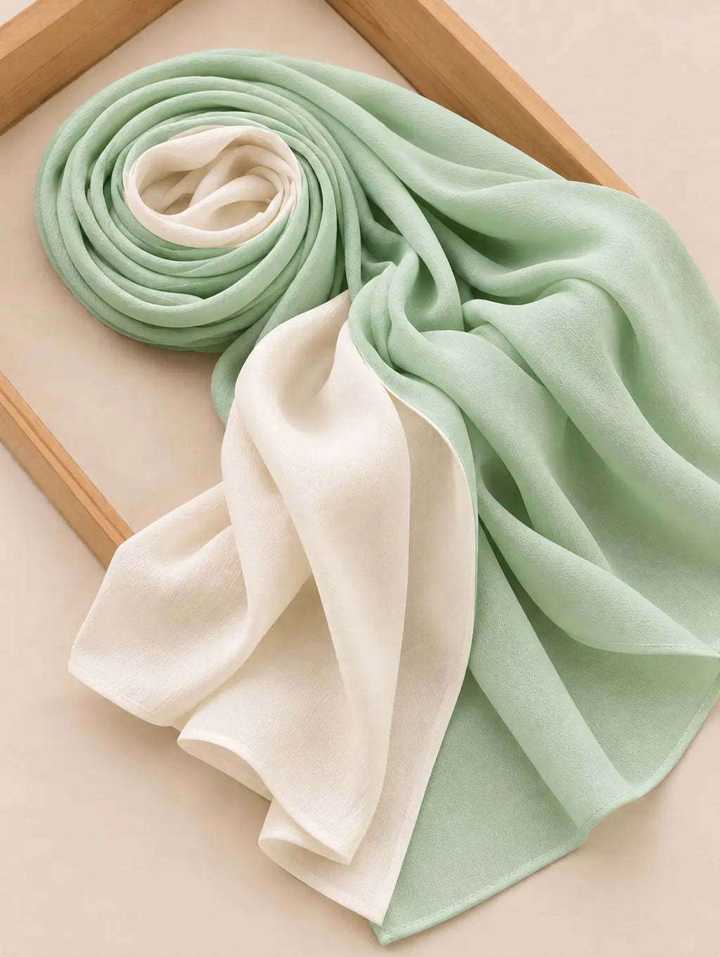 Two-toned Hijab - Mint Green
