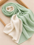 Two-toned Hijab - Mint Green