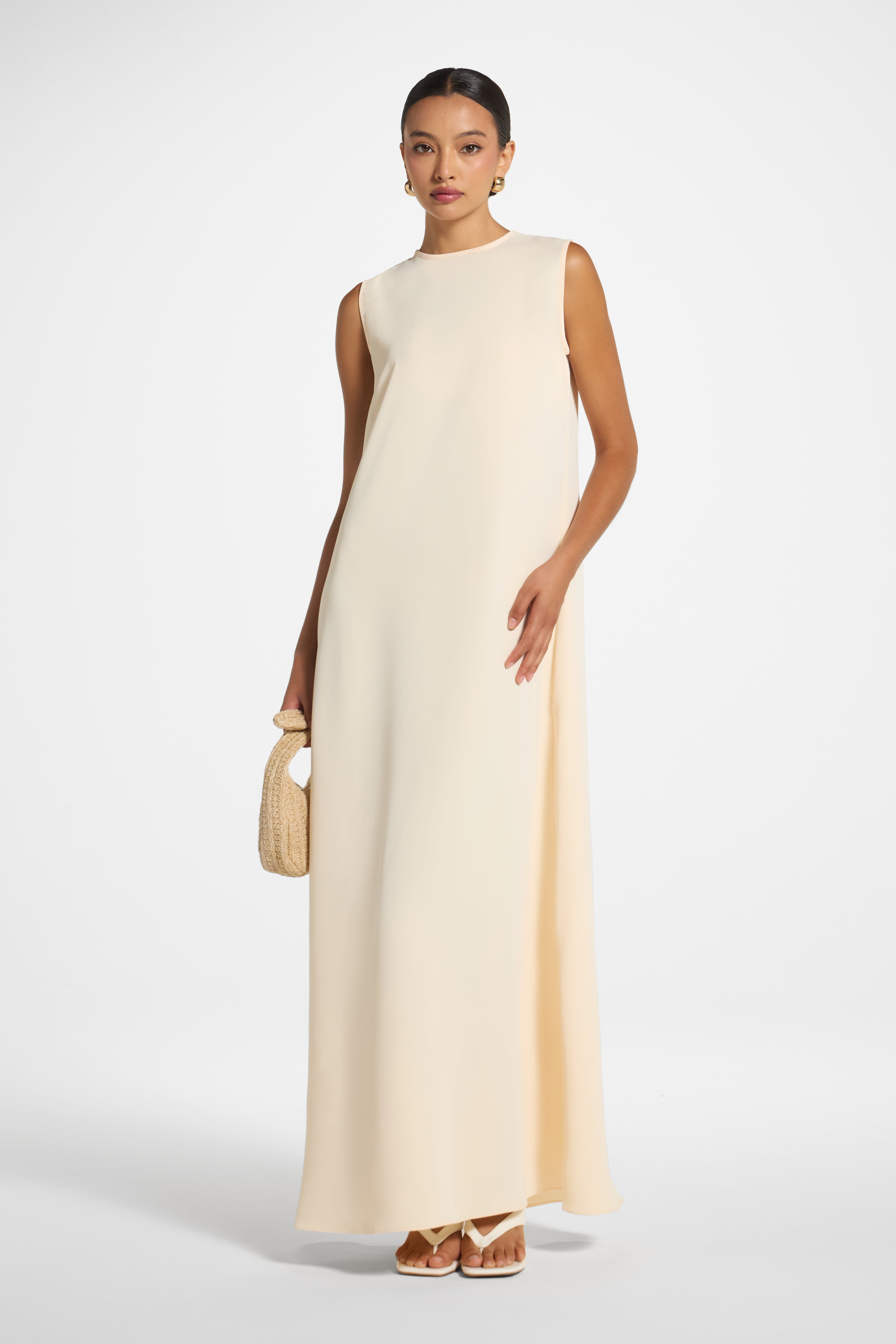 Draped Kaftan Dress — Peach (placeholder image)