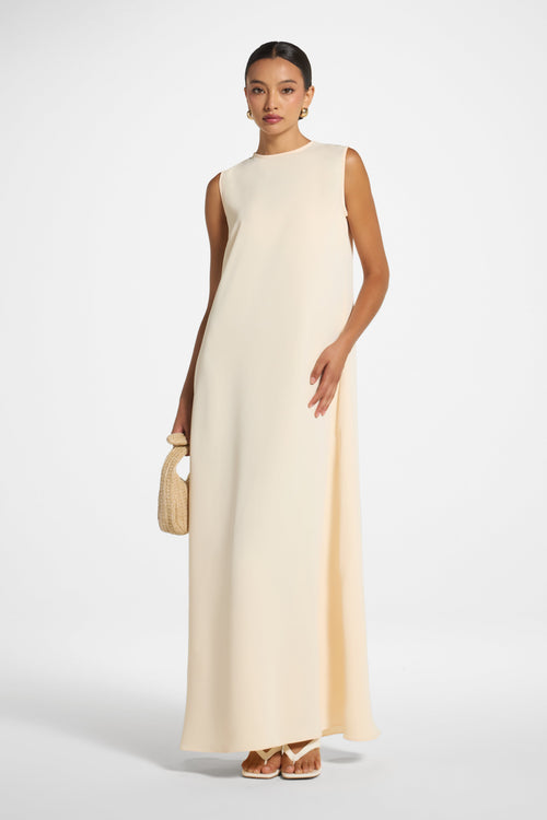 Draped Kaftan Dress — Peach (placeholder image)