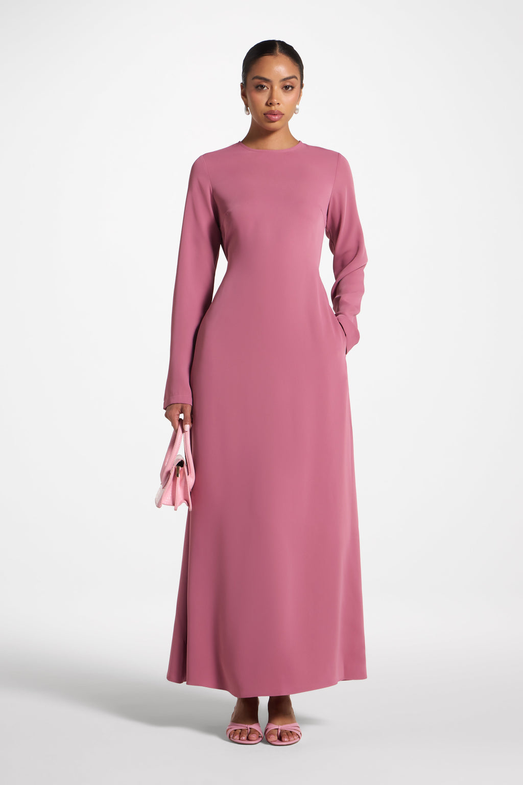Rouched Wrap Dress — Vintage Rose (placeholder image)